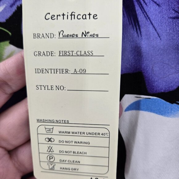 Buenos Ninos B&N Purple Floral Midi Dress Size XL - Picture 11 of 11